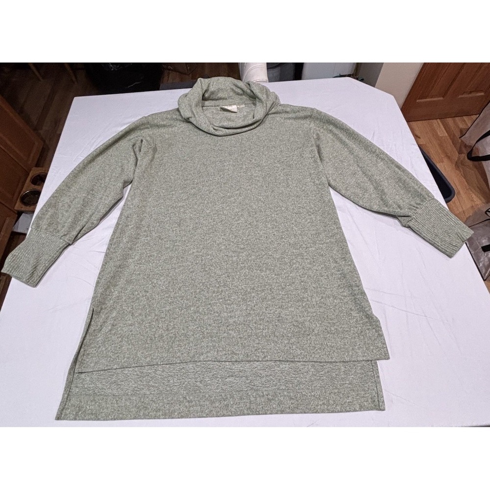 Maeve By Anthropologie Oversized Cowl Neck Bishop Sleeve Tunic Sweater Size M
